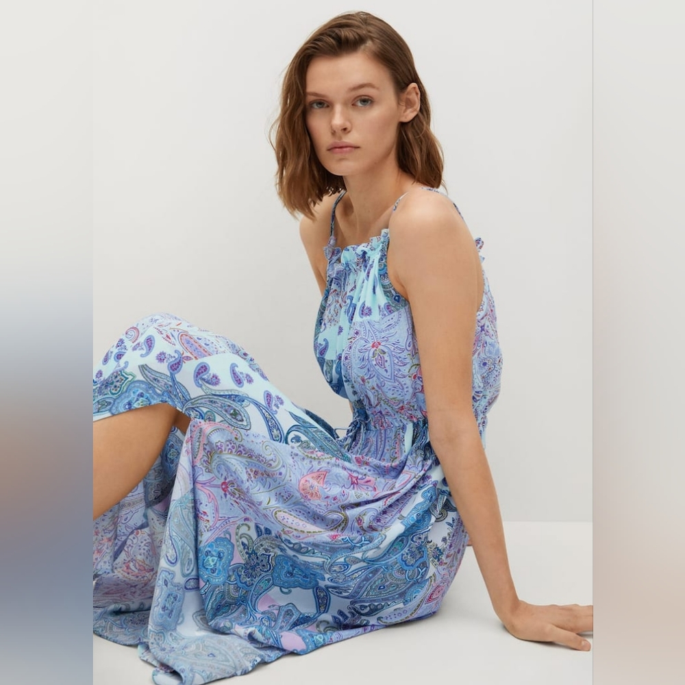 🔥Last 3🔥MANGO Paisley dress - Picture 2 of 4